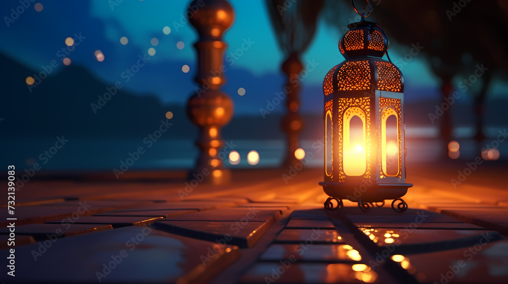 Fototapeta premium Ramadan background, celebrating Eid al-Fitr and Ramadhan
