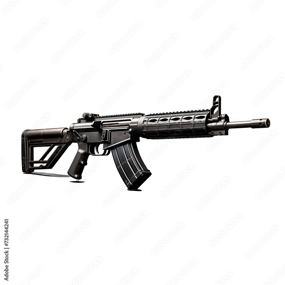 A rifle on a transparent background. A rifle on a transparent background.