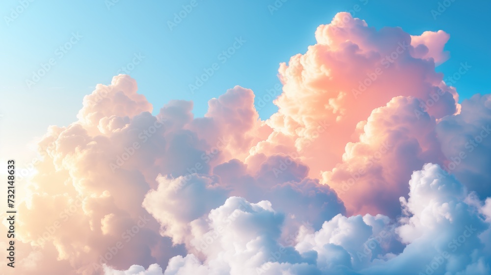 Cotton candy clouds at golden hour Cotton candy clouds at golden hour