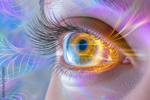 Human Cyborg AI Eye Allergic conjunctivitis eye drop. Eye orthokeratology optic nerve lens hazel color vision. Visionary iris multifocal lenses sight epiretinal membrane eyelashes