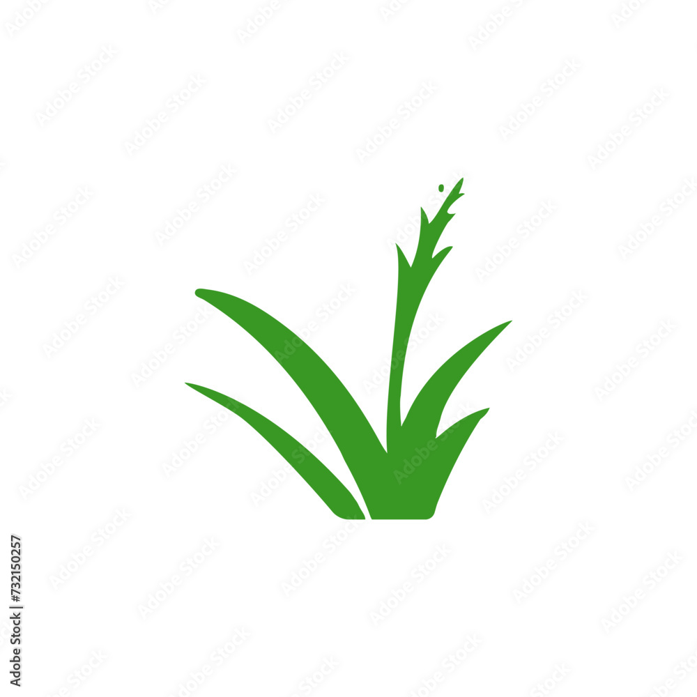 Grass icon and sign illustration Grass icon and sign illustration