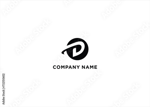 Modern unique creative letter D logo design