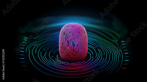 Wallpaper Mural Cyber security, data protection, cyber attack concept on blue background Torontodigital.ca