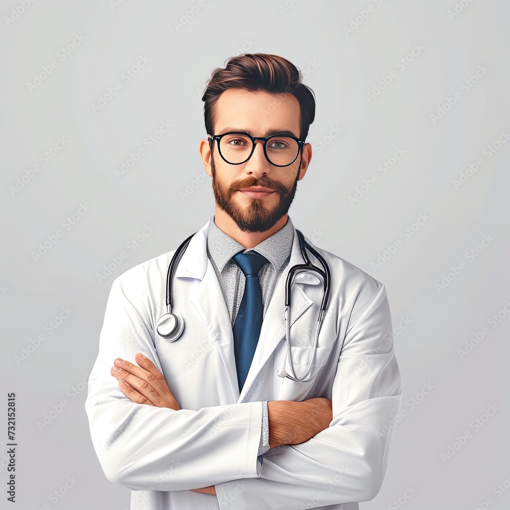 Doctor poster design background, realistic, HD, copy space - generative ai Doctor poster design background, realistic, HD, copy space - generative ai