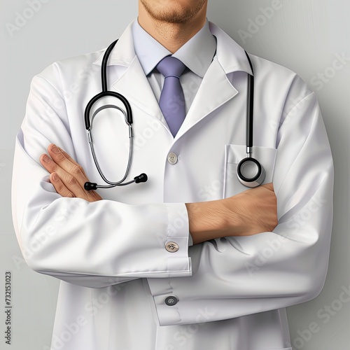 Doctor poster design background, realistic, HD, copy space - generative ai