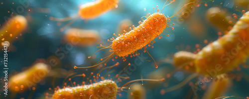 close-up of a bacterial culture exhibiting antibiotic resistance, highlighting the challenge in modern medicine photo