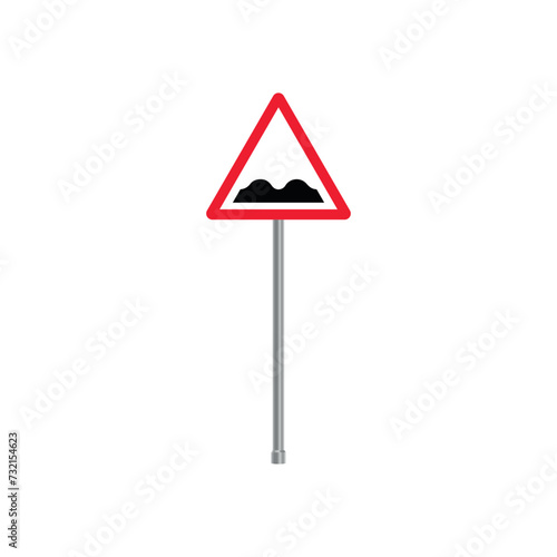 Uneven Road Warning Traffic Triangle Sign