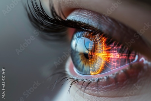 Human Cyborg AI Eye photopsia. Eye pterygium surgery optic nerve lens color vision education color vision. Visionary iris myopia sight visionary strategy eyelashes photo