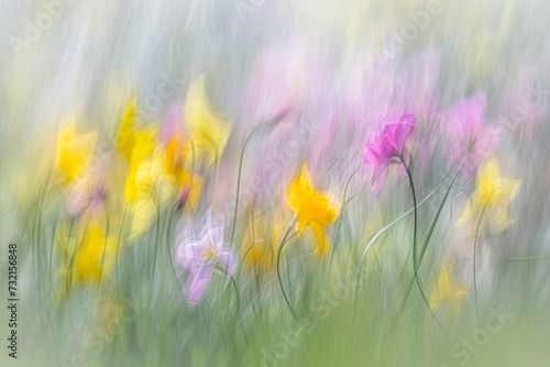 abstract flower, pastel color, spring concept background. 
