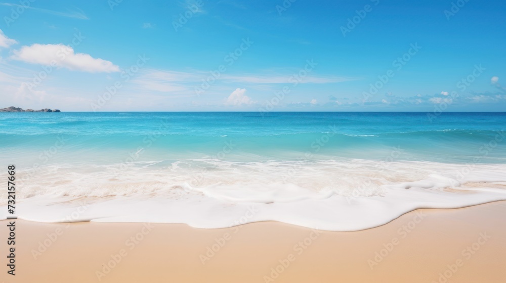 beach with pristine sand and turquoise waters