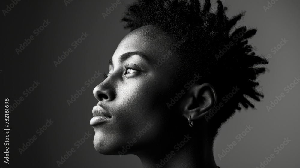 A black and white portrait of a transgender man showcasing the strong and resilient spirit of someone who has overcome adversity to live authentically.