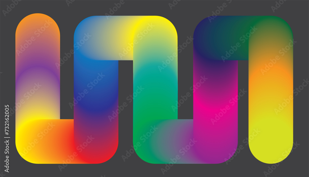 Imagen abstracta de un camino de colores con degradado ideal para portadas 