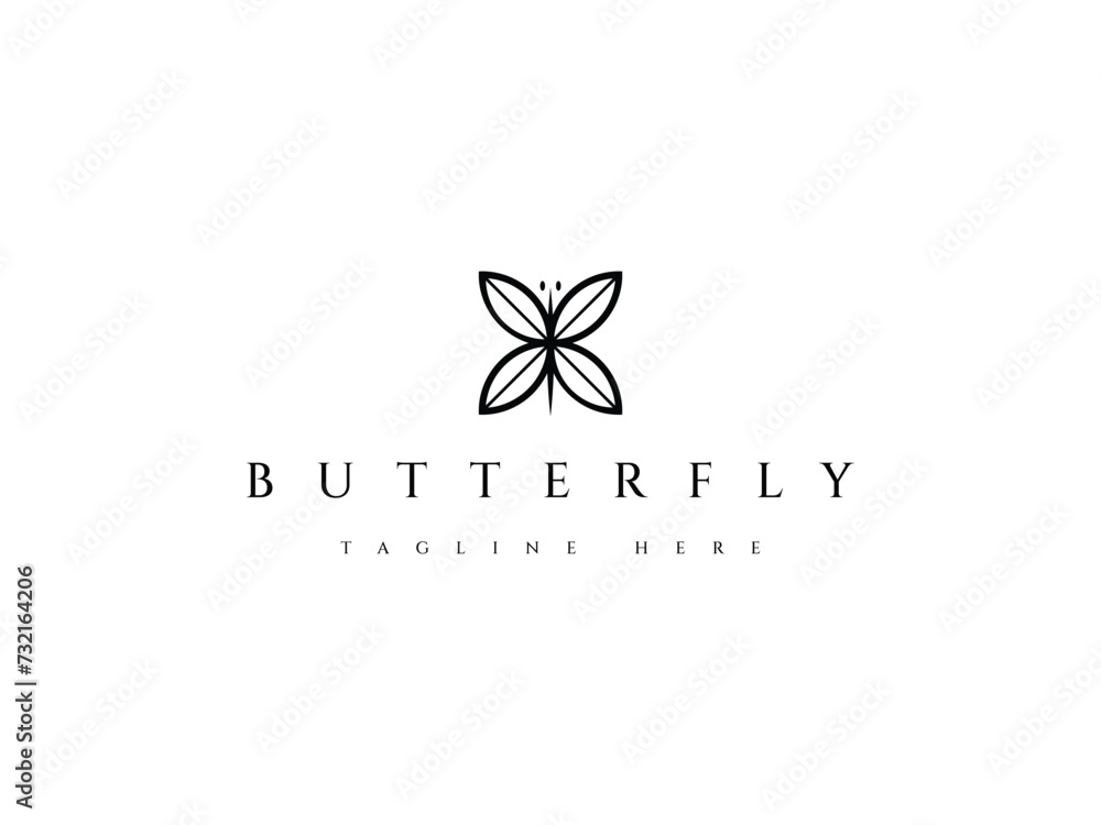 minimal abstract butterfly logo design minimal abstract butterfly logo design