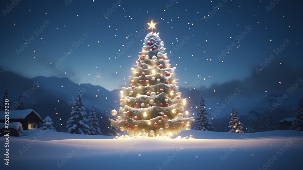 Christmas tree, Christmas background