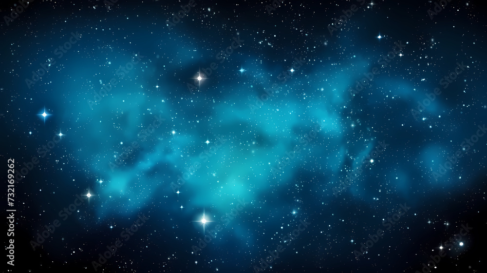 Fototapeta premium Mysterious star themed gradient background with countless twinkling stars