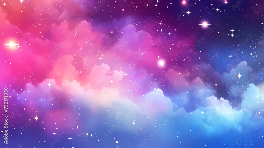 Fototapeta premium Countless stars twinkle in the night sky