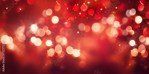 Festive red abstract valentine bokeh vintage lights with defocused Christmas lights background A rainbow sparkle background with colorful bokeh Colorful and beautiful Bokeh as full frame Background.