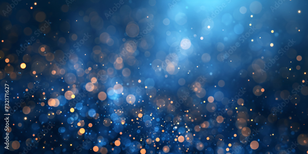 glittering blue and golden background for an enegetic and royal view of a festive wall decorations 

 - obrazy, fototapety, plakaty 