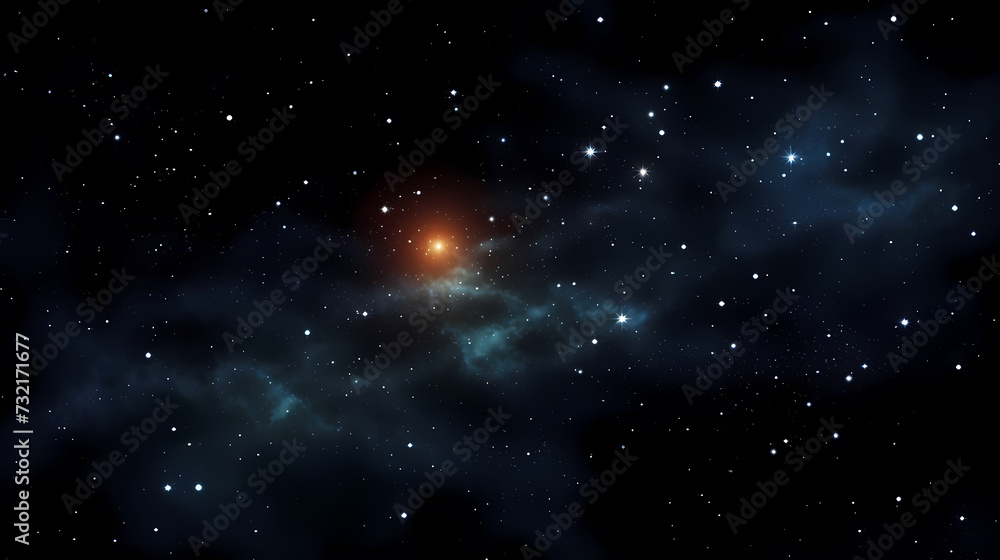 Fototapeta premium Countless stars twinkle in the night sky