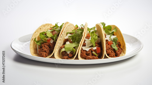 Beautifully Garnished Tacos Plate