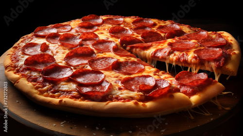 Hot Fresh Out of The Oven Hand Tossed Pepperoni Pizza