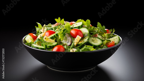 Fresh Greens Garden Salad or Side Salad in a Bowl