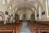 Tasch - The nave of Pharish church.