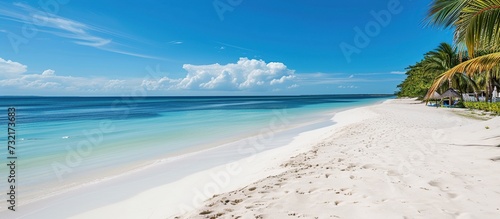 View of the beach and sea waves