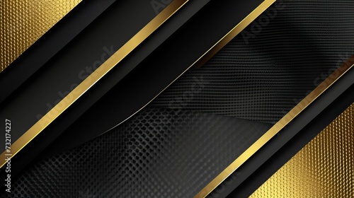 abstract gold and black carbon fiber background