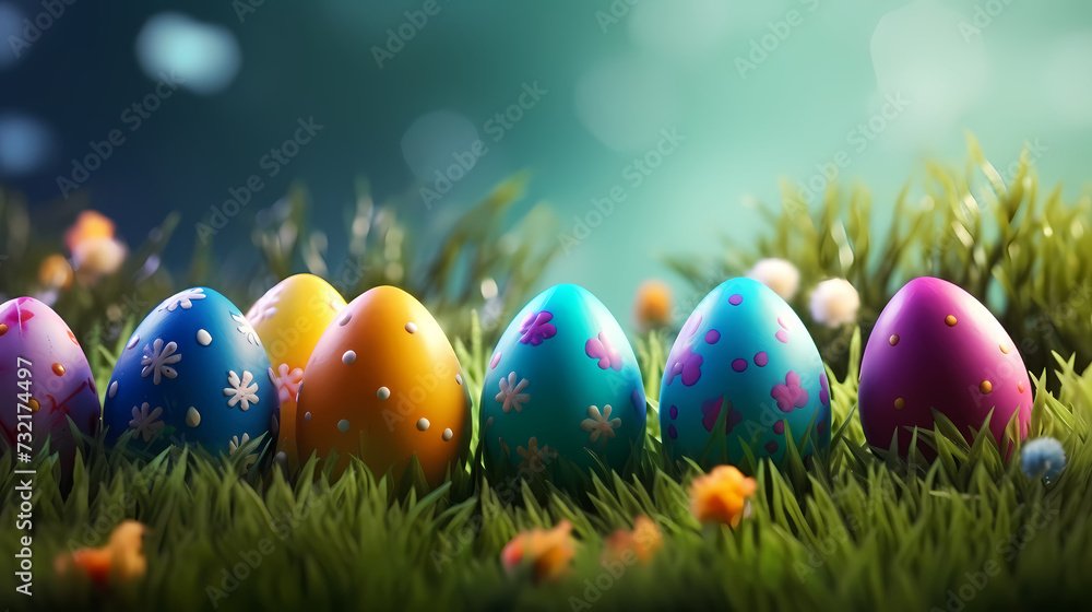 Easter banner with copy space Easter banner with copy space