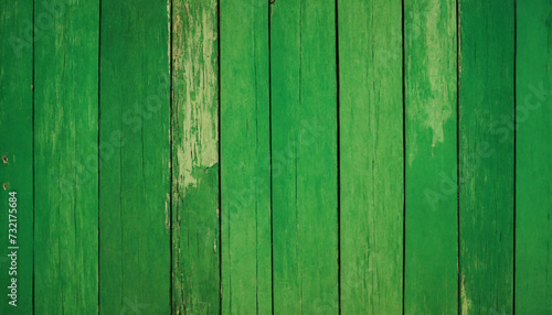 Worn green - planks spring vintage backdrop.