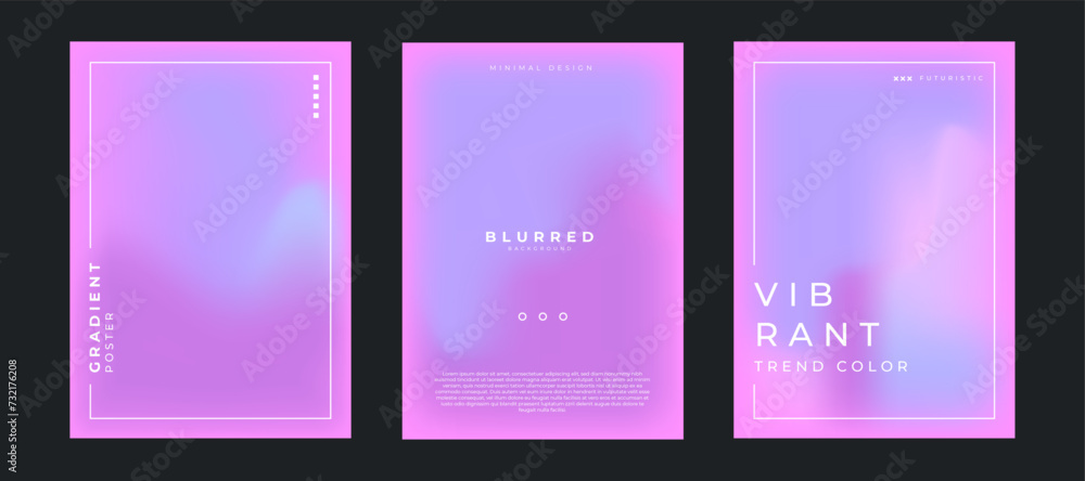 Soft purple grainy gradient background poster backdrop noise texture webpage header wide banner design. Vector art illustration.