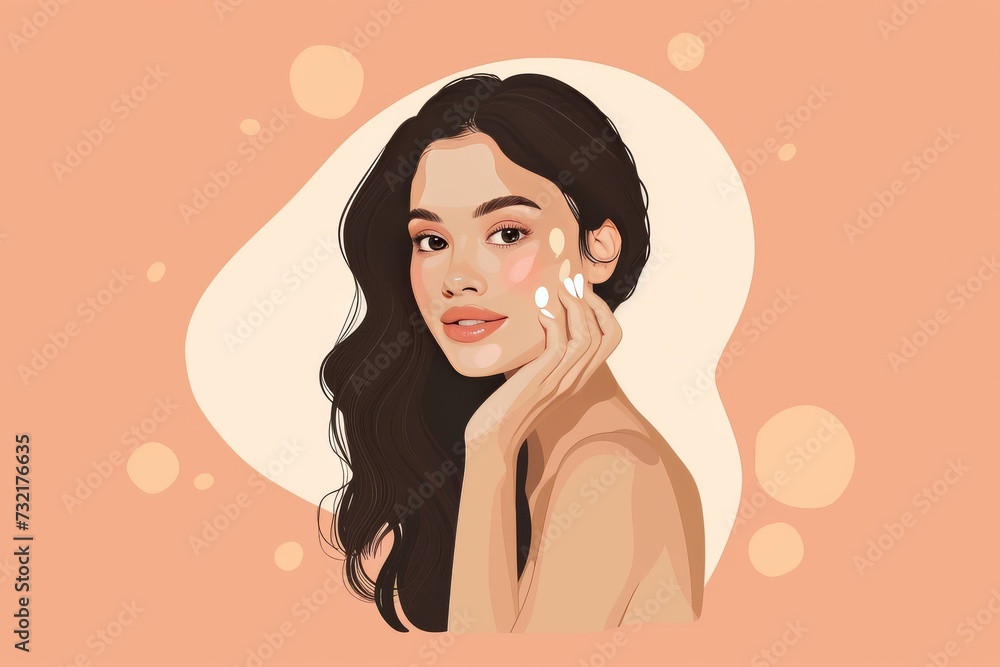 Skincare Model girls day songs. Well groomed woman uses treatment, routine lip balm, lotion & eye patch. Face cream store jar vitamin c sheet mask pot Skincare Model girls day songs. Well groomed woman uses treatment, routine lip balm, lotion & eye patch. Face cream store jar vitamin c sheet mask pot