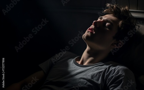 a young man on the verge of overdosing
