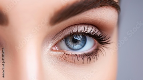 close-up of the eyelids