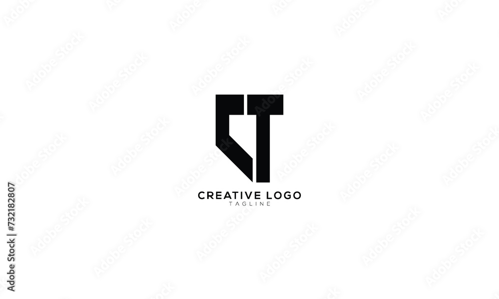 CT Abstract initial monogram letter alphabet logo design CT Abstract initial monogram letter alphabet logo design