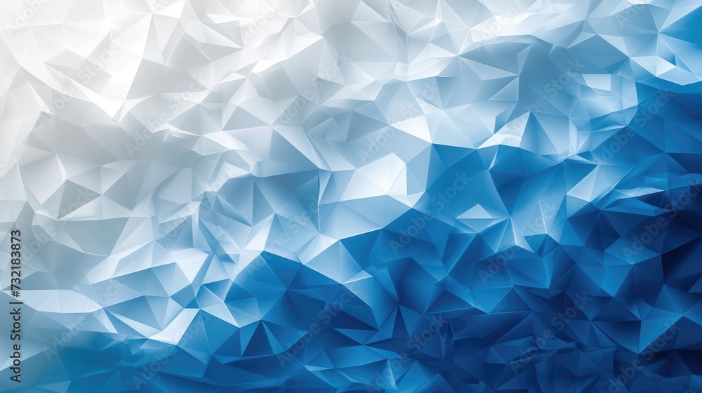 Obraz premium Explore a modern geometric 3D mosaic graphics lowpoly template as an abstract backdrop. Ai Generated.
