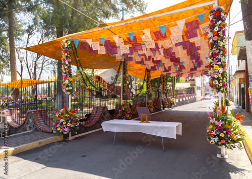 Amargura es una estación para oración en Semana Santa dentro del San Juan Ixtayopan, México. photo