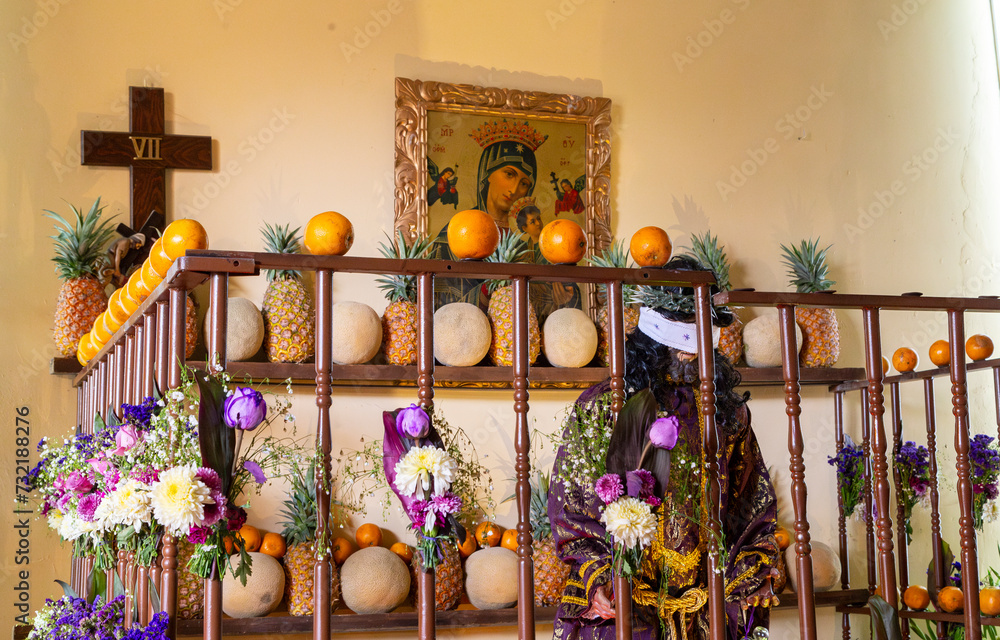 Fototapeta premium Representación de Cristo con corona de espinas