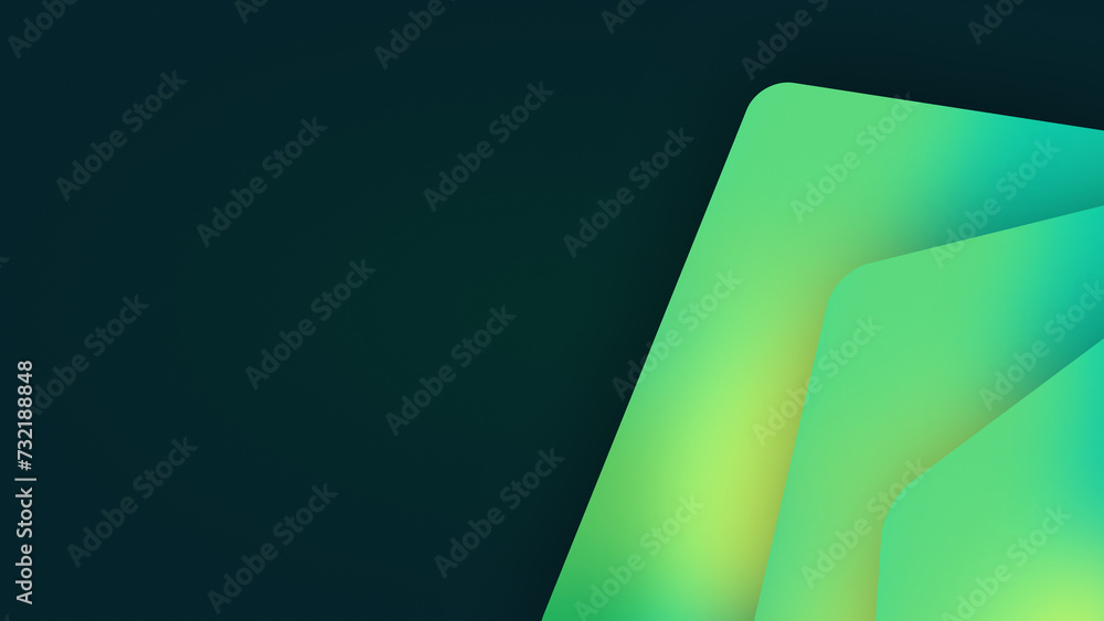 Pitch deck presentation background for copy space or text. 4K Ultra HD abstract green geometric luxury wallpaper. Stylish, elegeant and futuristic banner backdrop. 3D paper cut style. 3rd variant. Pitch deck presentation background for copy space or text. 4K Ultra HD abstract green geometric luxury wallpaper. Stylish, elegeant and futuristic banner backdrop. 3D paper cut style. 3rd variant.