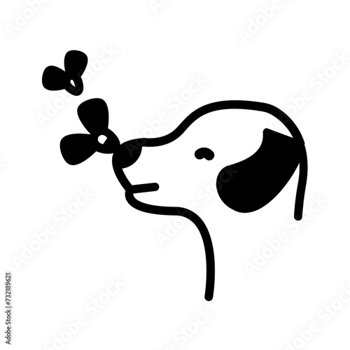 Vector solid black icon for Pesky