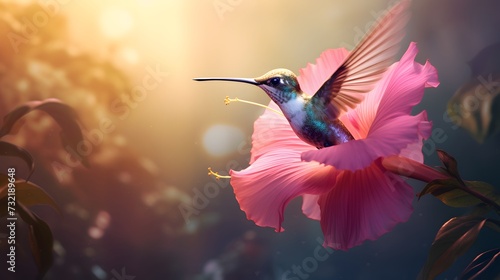 hummingbird on a flower