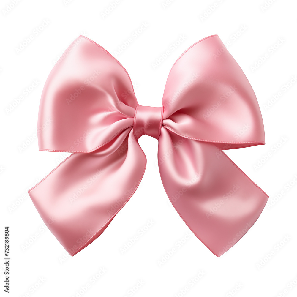 pink hair ribbon