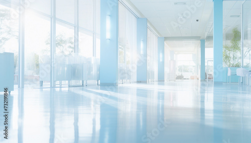 Abstract blurred background hospital