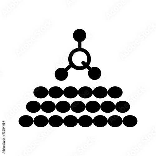 Vector solid black icon for Catalyst