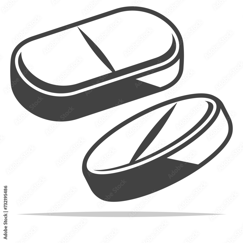 Tablet medicine icon transparent vector isolated Tablet medicine icon transparent vector isolated