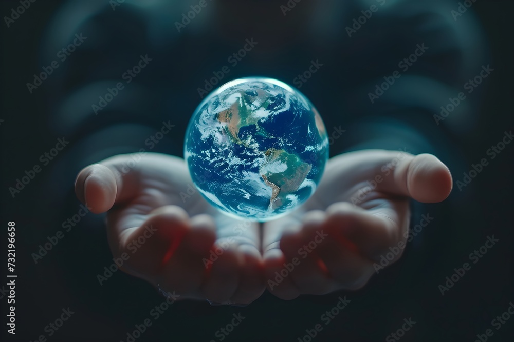 Planet earth in hands Planet earth in hands