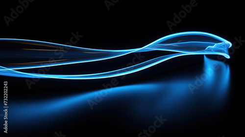 blue wave shape abstract technology background.Dark blue and glow particle abstract background.Blue social network background.Technology Network Background.