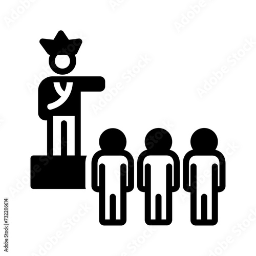 Vector solid black icon for Prerogative