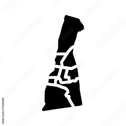 Vector solid black icon for Troy